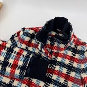 Banana Republic Coat Womens XS Plaid Checkered Red‎ Blue Winter Warm Outerwear